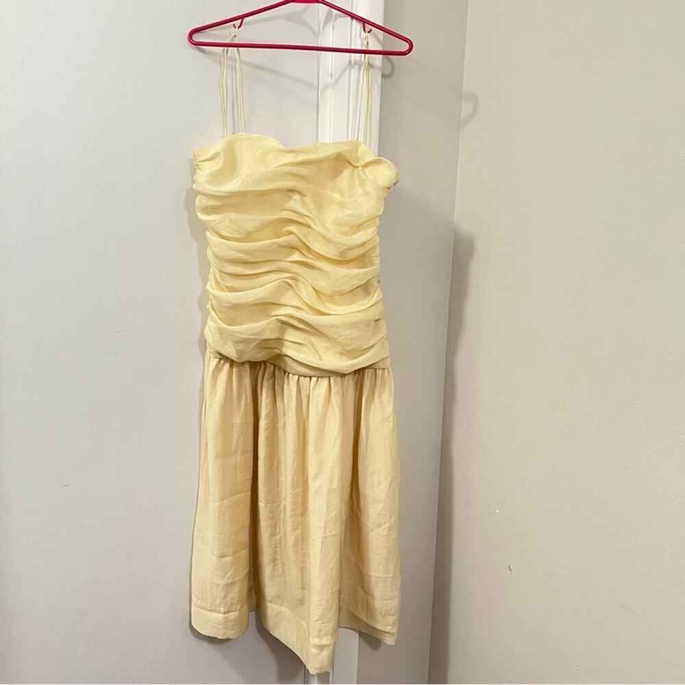ZARA DRAPED MIDI DRESS ZW COLLECTION - Picture 10 of 14